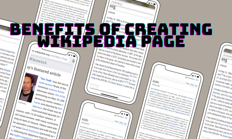 Benefits of Wikipedia Page Creation