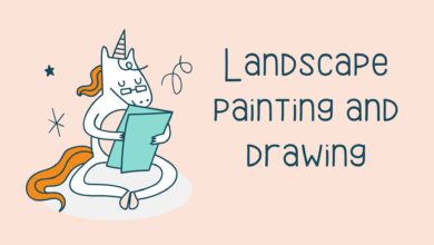 Landscape painting and drawing